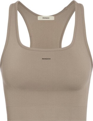 Women's Plant-Stretch Compressive Sports Bra — taupe XXS