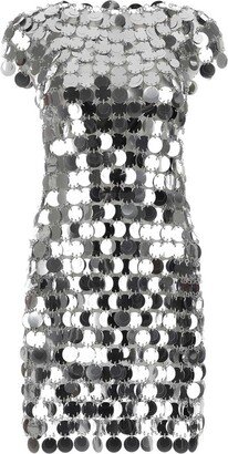 Sequin Chain-Disc Embellished Mini Dress