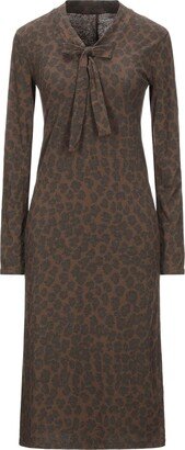 Midi Dress Brown-AA