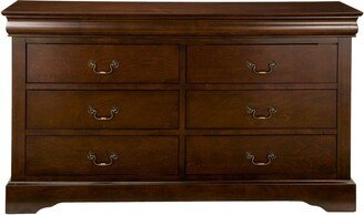 West Haven 6-Drawer Dresser, Cappuccino