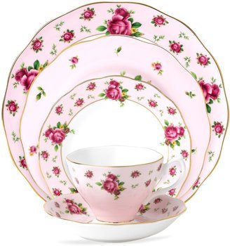 Old Country Roses Pink Vintage 5 Piece Place Setting