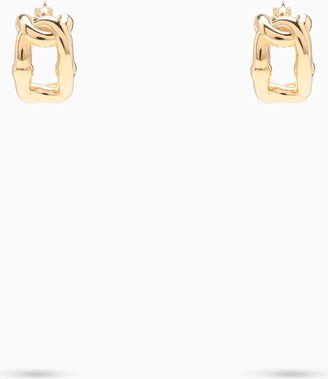 Single gold hoop earring