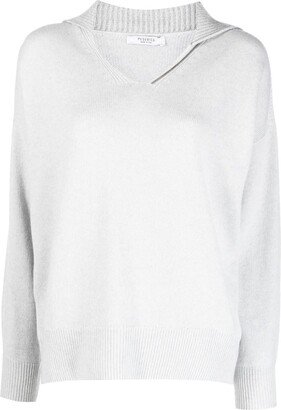 long-sleeve V-neck jumper-AA