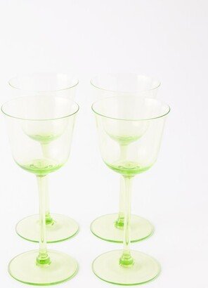 X Ann Demeulemeester Set Of Four Wine Glasses