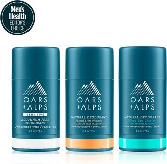 Oars + Alps 3-Pc. Aluminum Free Deodorant For Sensitive Skin Set