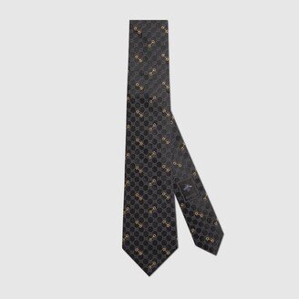 GG silk jacquard tie-AB