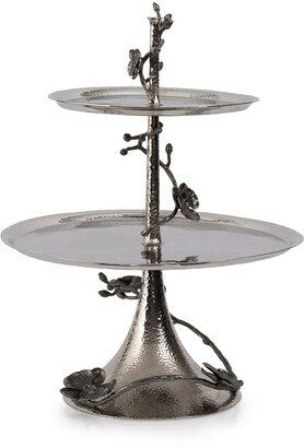 Black Orchid Two-Tier Etagere