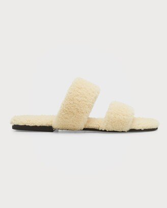 Men's Shearling Fur Slide Sandals