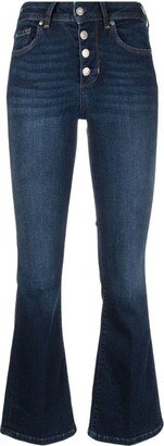 Flared Cropped Jeans-AC