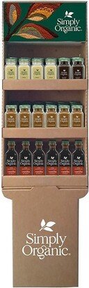 Simply Organic -Holiday Baking Bottled Shipper - Case of 54 ct