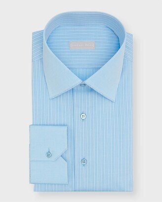 Men's Tonal Stripe Cotton Dress Shirt