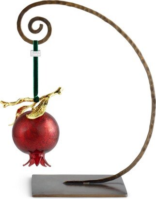 Pomegranate Red Glass Ornament