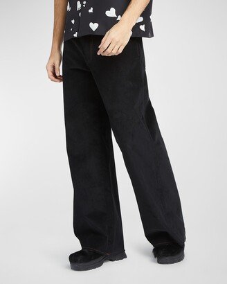 Men's Corduroy Wide-Leg Pants