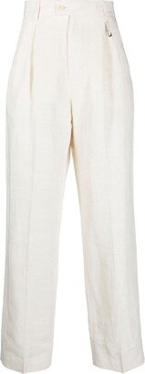 Le Raphia Madeiro straight-leg trousers-AA