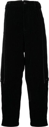 Pleated Wide-Leg Trousers-AR