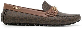 Logo-Print Loafers