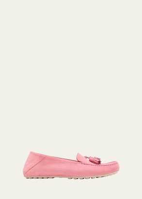 Suede Tassel Moccasin Loafers