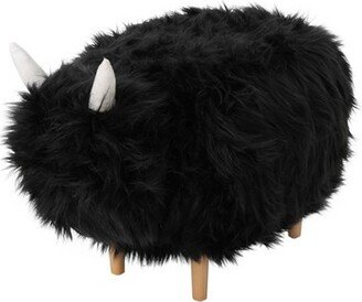 Levi Furry Yak Ottoman