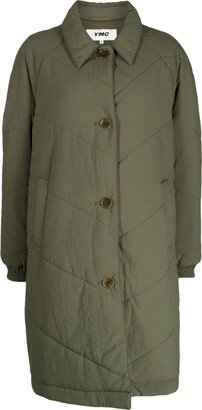 Classic-Collar Padded-Design Coat