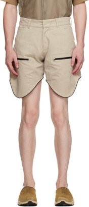 Olly Shinder Beige Scout Shorts