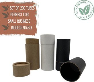 200 Wholesale Push Up Balm Tubes 2Oz 60G - Compostable Packaging For Natural Deodorant & Cosmetics, Sustainable Eco 60 Ml