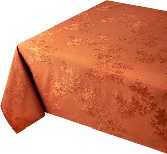 Benson Mills Countryside leaves raised jacquard tablecloth rust 60 X 102