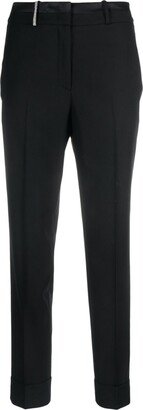 Tapered-Leg Cropped Trousers-AC