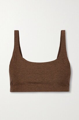 Double Time Stretch-jersey Sports Bra - Brown