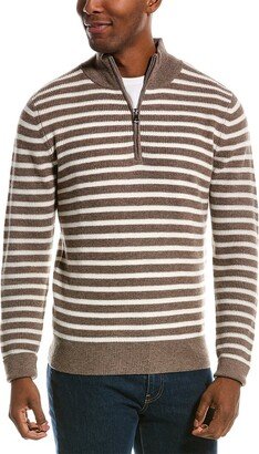 Waffle Quarter-Zip Wool & Cashmere-Blend Sweater