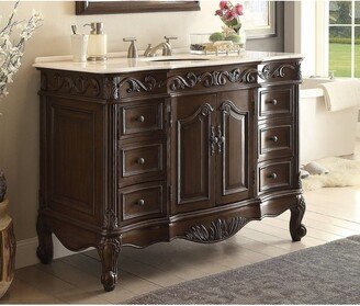 48 Benton Collection Beckham Classic Brown Bathroom Vanity