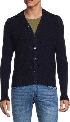 Solid Wool & Cashmere Blend Cardigan