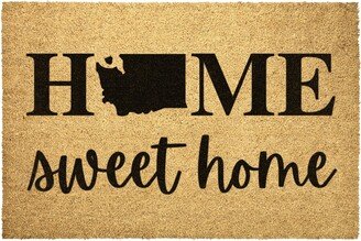 Washington State Doormat Home Sweet Door Mat Outdoor Rug Decor Housewarming Summer Winter Christmas House Gift