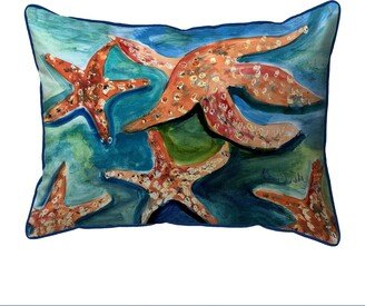 Swimimng Starfish Indoor/Outdoor Pillow