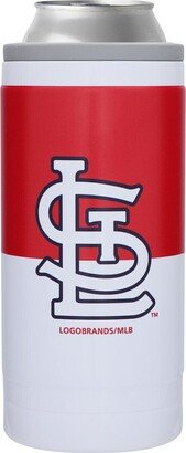 St. Louis Cardinals 12 Oz Team Colorblock Slim Can Cooler - White, Red