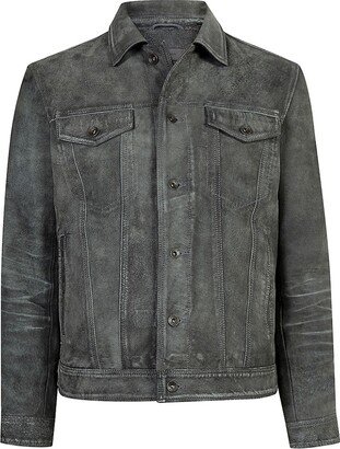 Andrew Leather Collar Jacket