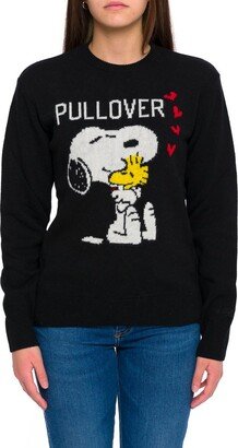 Pullover Snoopy Crewneck Long-Sleeved Jumper