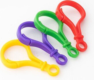 40/200 Pcs Plastic Candy Color Key Hook Charms Light Bulb Buckle Chain Toy Accessories Gourd Doll Charm Wholesale