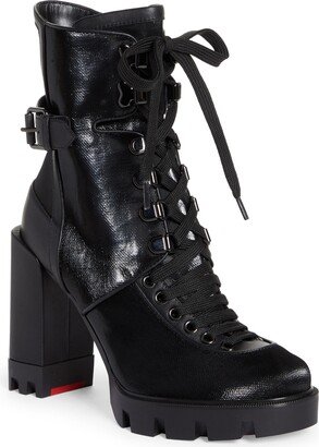 Macademia Block Heel Combat Boot