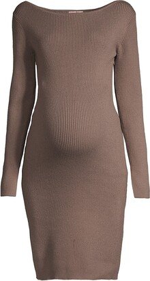 Hudson Ribbed Maternity Sweater Dress