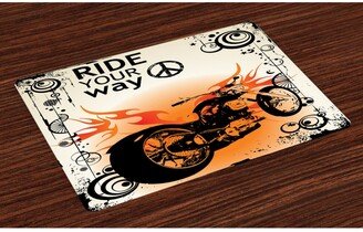 Manly Place Mats, Set of 4