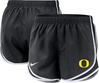 Women's Black Oregon Ducks Team Tempo Performance Shorts