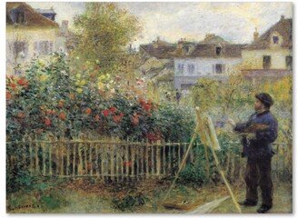 Pierre-Auguste Renior 'Monet Painting Garden' Canvas Art - 47 x 35 x 2