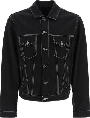 Military Long Sleeved Denim Jacket