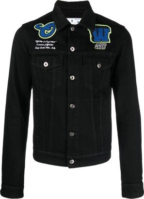 Logo-Appliqué Denim Jacket