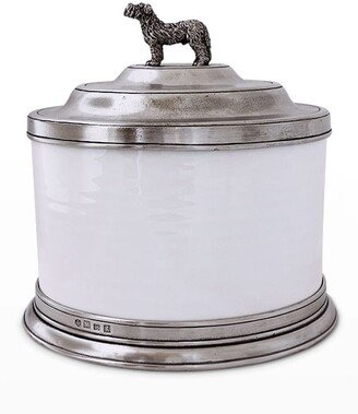 Convivio Cookie Jar with Dog Finial