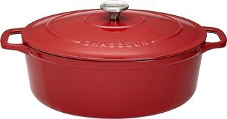 6-Quart Oval Cast Iron Dutch Oven