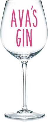 Personalised Gin Vinyl Sticker Decal Label For Glasses, Bottles, Carafe, Gift Bag, Box. Any Name Personalised, Fantastic Idea