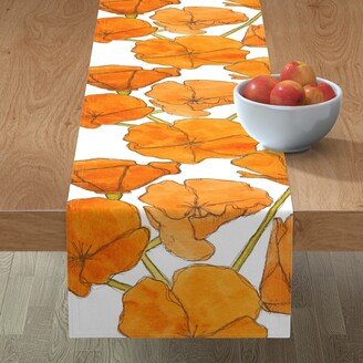 Table Runners: Poppy - Orange Table Runner, 72X16, Orange