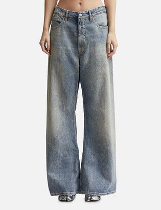 Oversized Wide-Leg Jeans-AA
