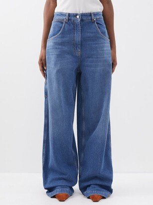 Logo-appliqué Wide-leg Jeans